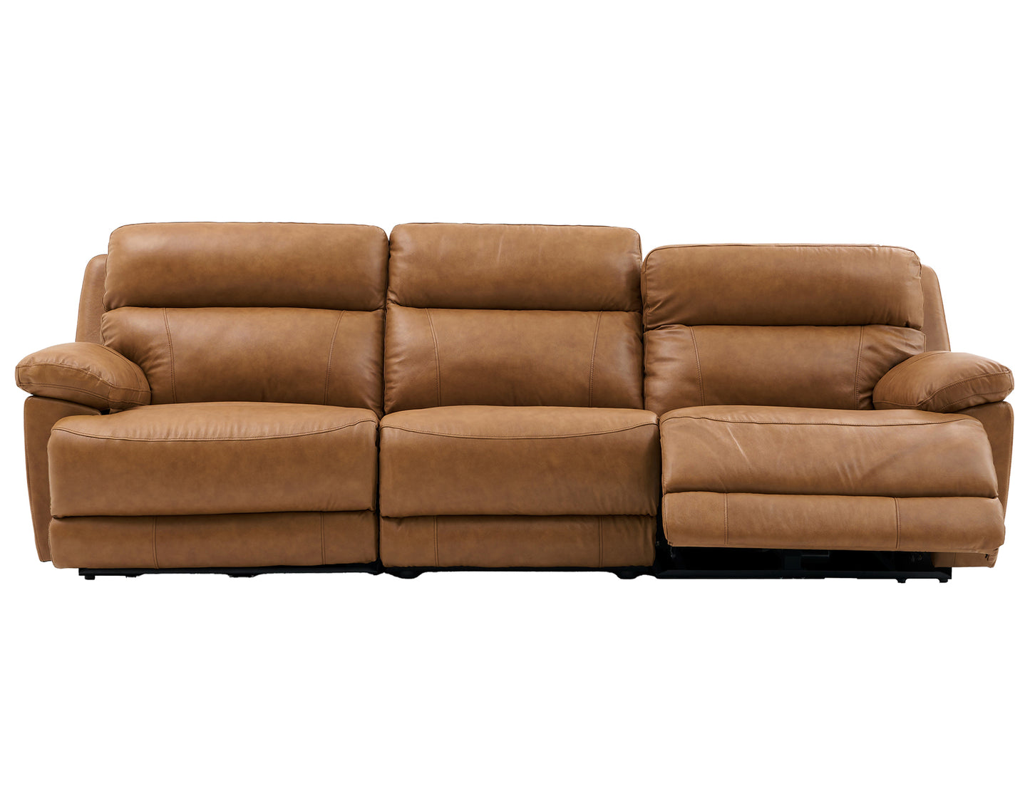 Gatlin Leather Dual-Power 3-Piece Reclining Sofa