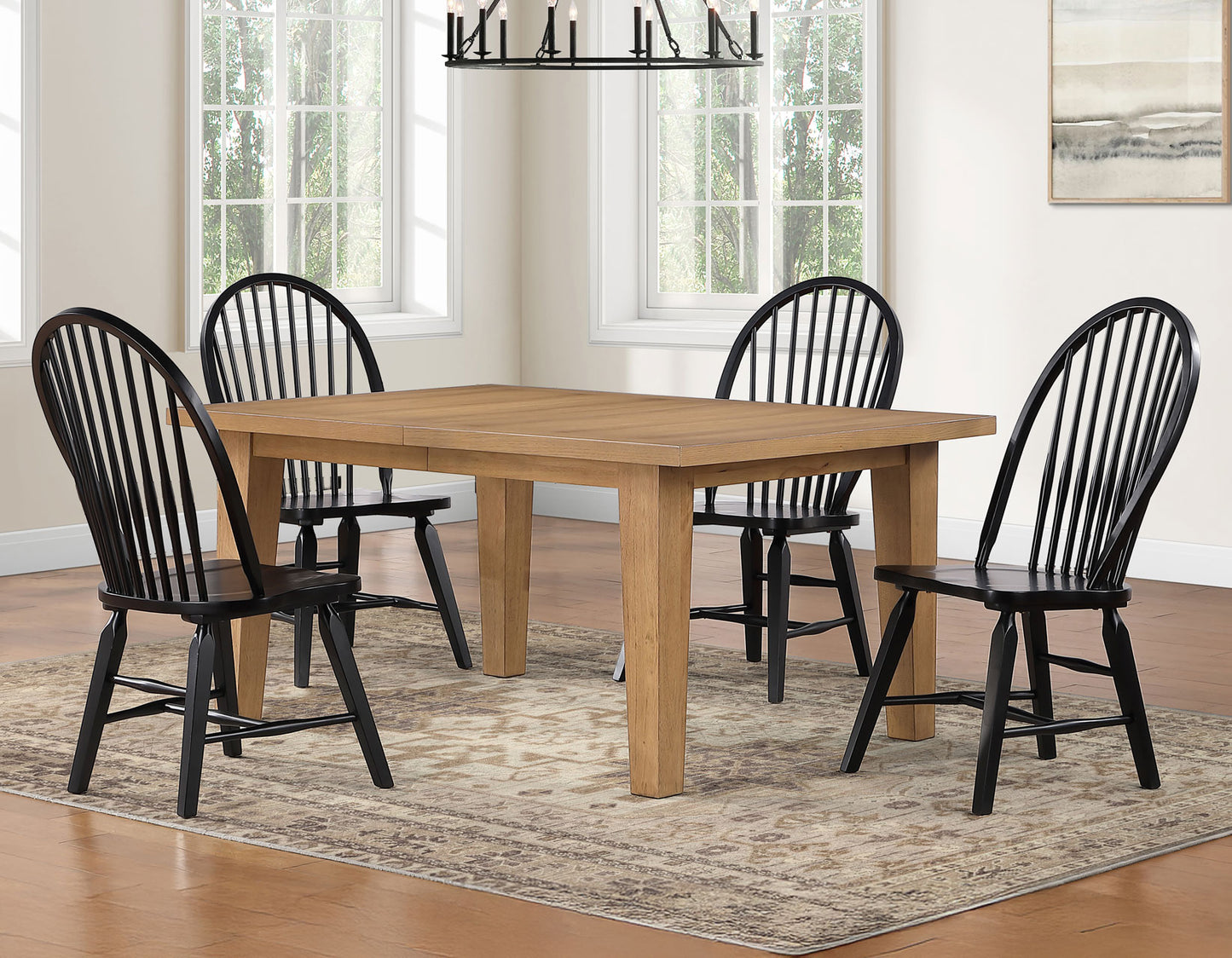 Sommerset 5-Piece 64-96″ Windsor Dining Set