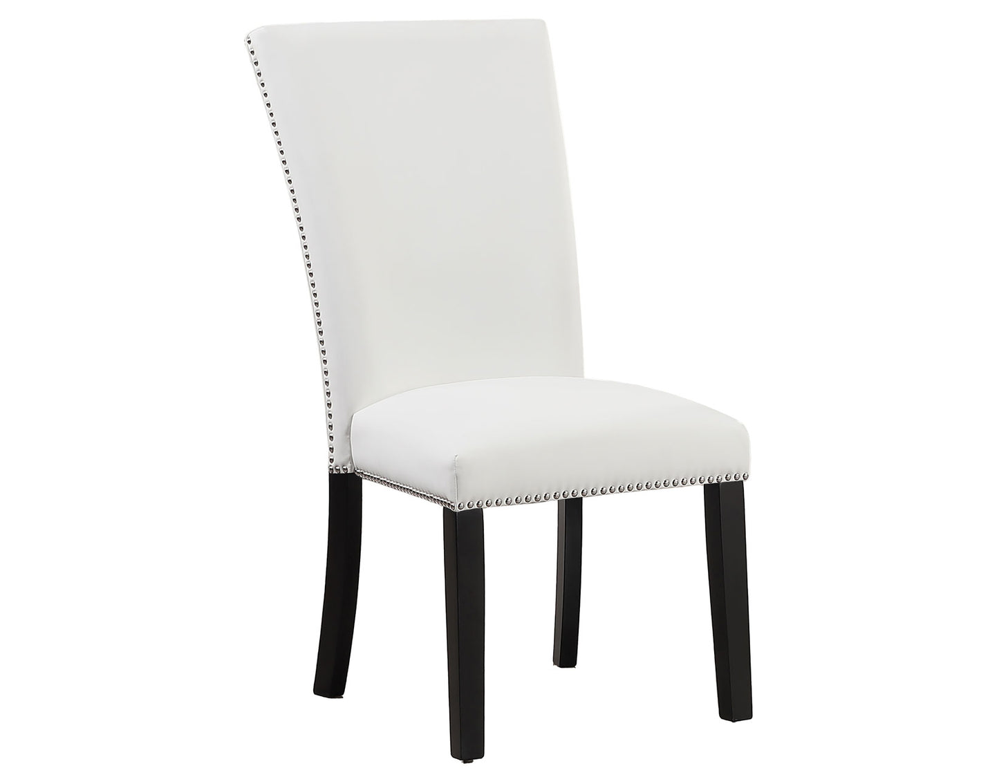 Artemis Side Chair, White Vegan Leather Cover