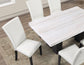 Artemis Side Chair, White Vegan Leather Cover