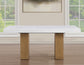 Artemis 70in White Marble Dining Table, Sand Finish