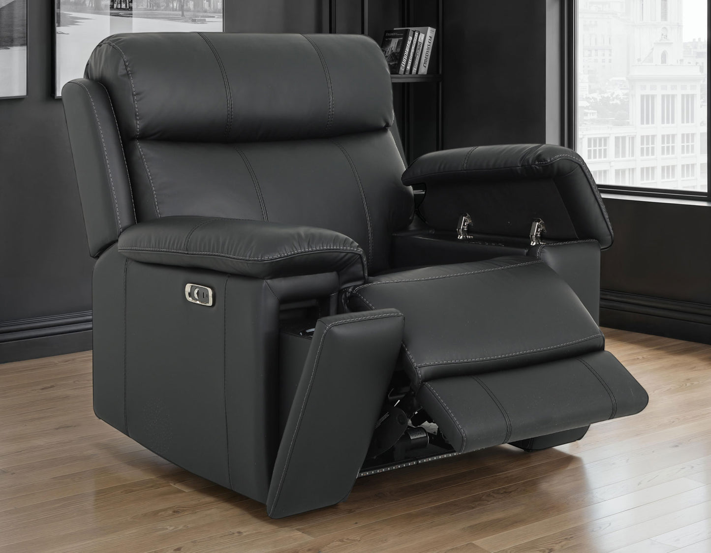 Zenith Home Theater Power Reclining, Built-In Speakers, Lighting And Vibration

91″ Sofa
81″ Loveseat
Recliner