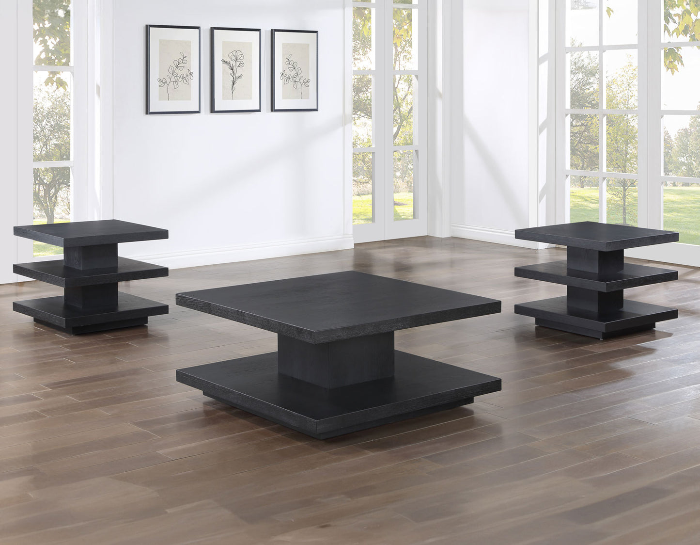 Canyon, Black

Cocktail Table, Castered
End Table
