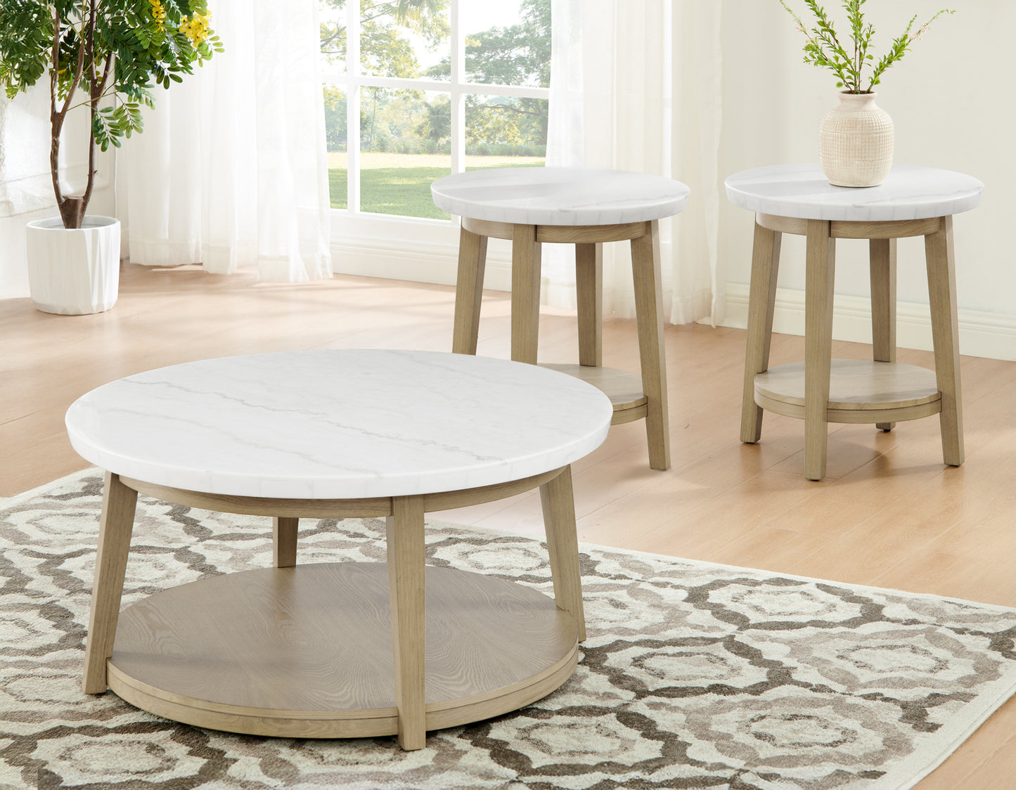Vida Marble

Cocktail Table, Castered
End Table