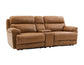 Gatlin Leather Dual-Power 3-Piece Reclining Console Loveseat