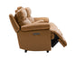 Gatlin Leather Dual-Power 3-Piece Reclining Console Loveseat