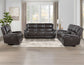 Alexandria Leather Power Reclining, Chocolate

91″ Sofa
80″ Loveseat Console
Recliner