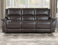 Alexandria Leather Power Reclining, Chocolate

91″ Sofa
80″ Loveseat Console
Recliner