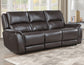 Alexandria Leather Power Reclining, Chocolate

91″ Sofa
80″ Loveseat Console
Recliner