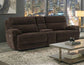 Gatlin Dual-Power Reclining, Brown Fabric

114″ Sofa
95″ Console Loveseat
Recliner