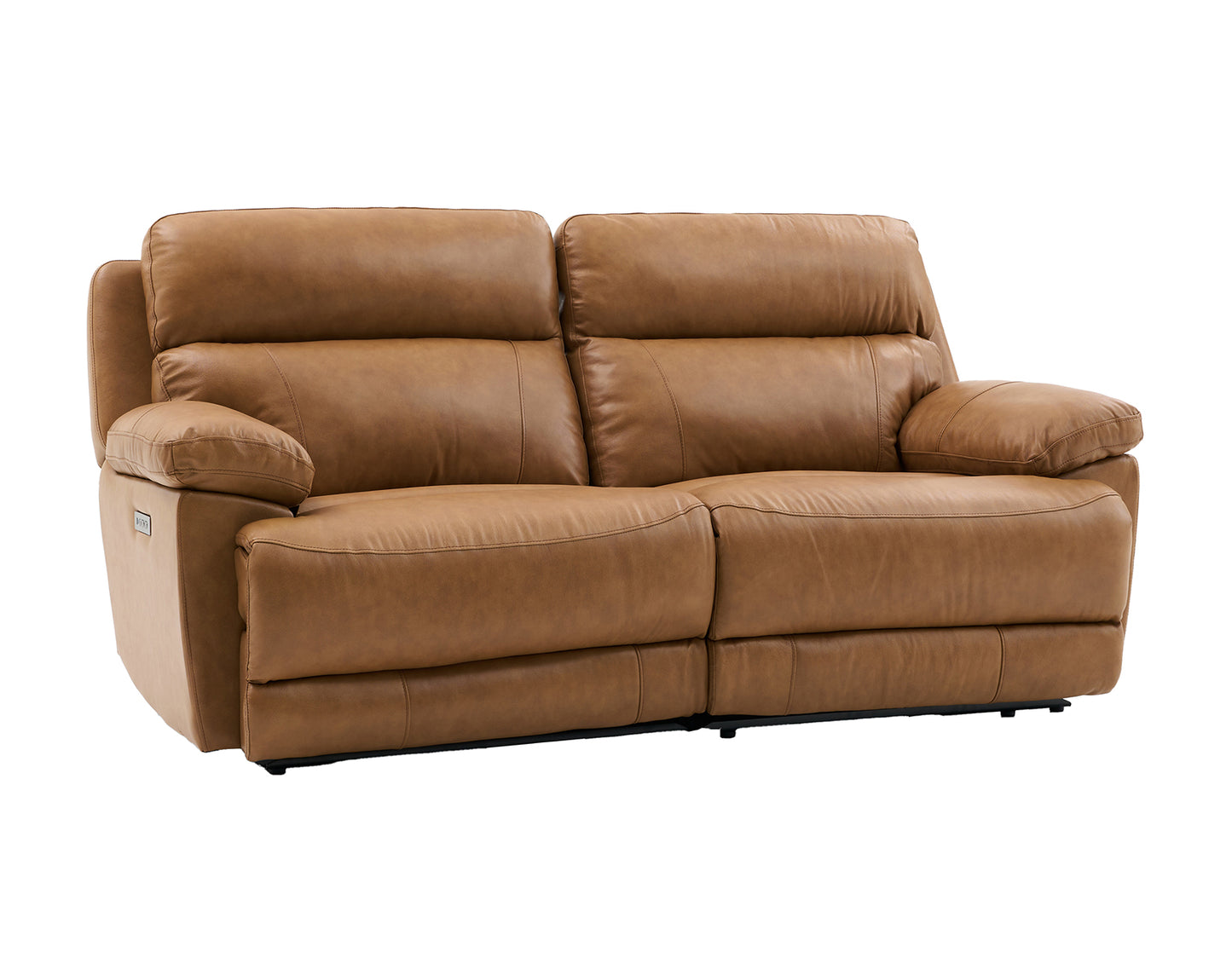 Gatlin Leather Dual-Power 2-Piece Reclining Loveseat