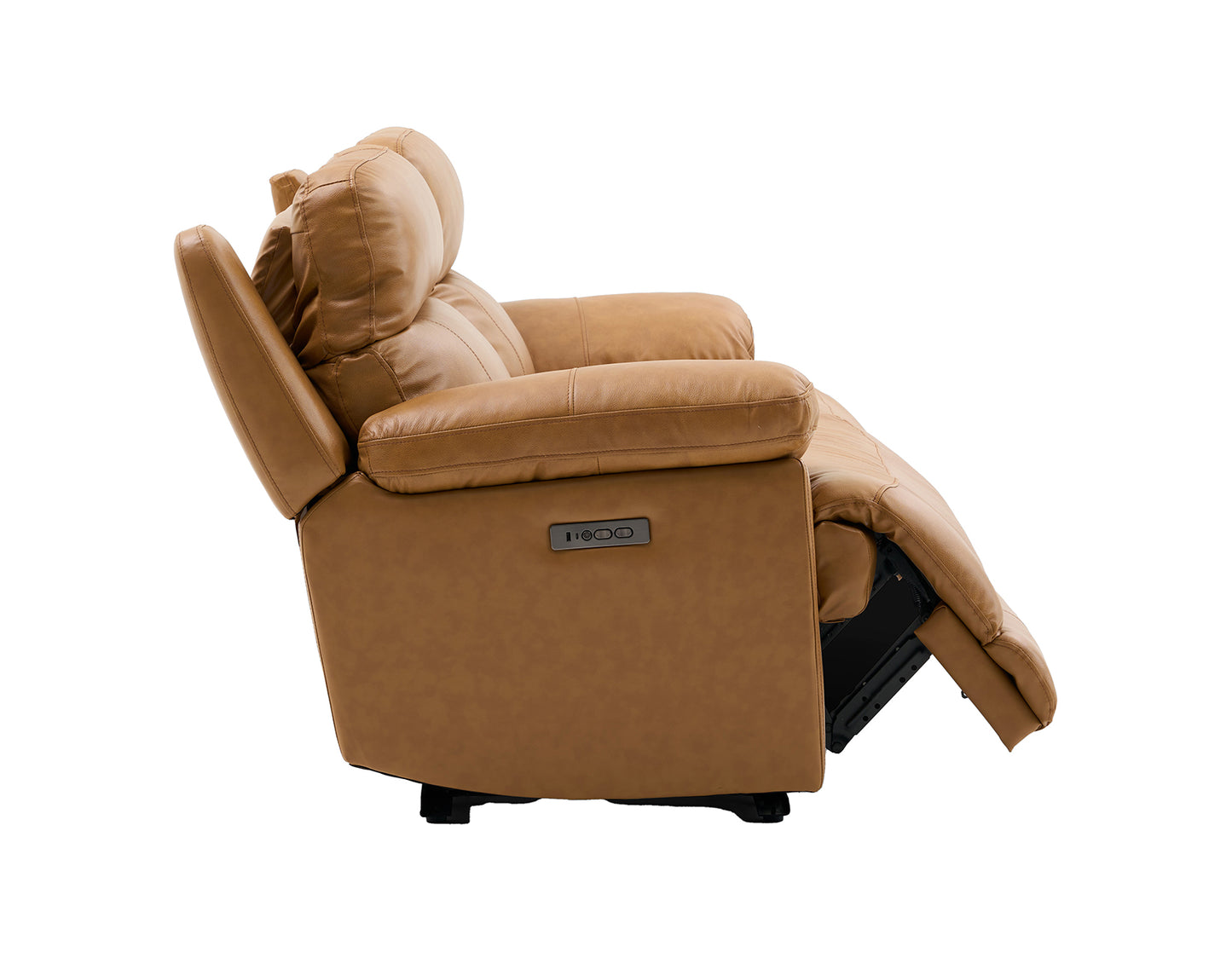 Gatlin Leather Dual-Power 2-Piece Reclining Loveseat