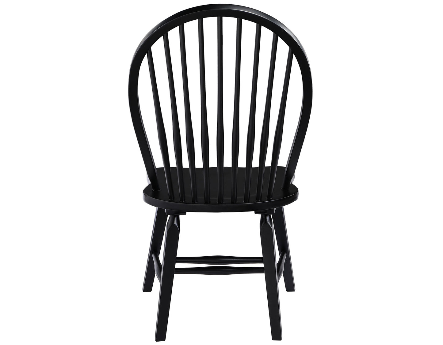 Sommerset Solid Wood Black Modern Windsor Chair