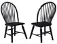 Sommerset Solid Wood Black Modern Windsor Chair