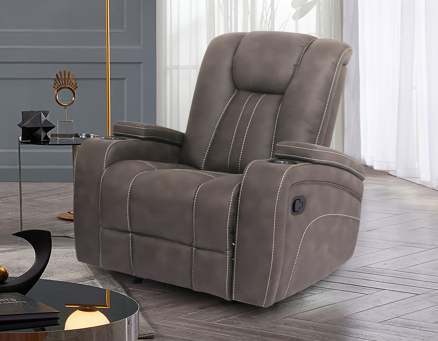 Marlow Manual Reclining, Sand

83″ Sofa
74″ Console Loveseat
Recliner