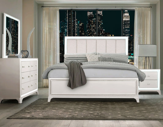 Cassie Illuminating Glam King Bedroom