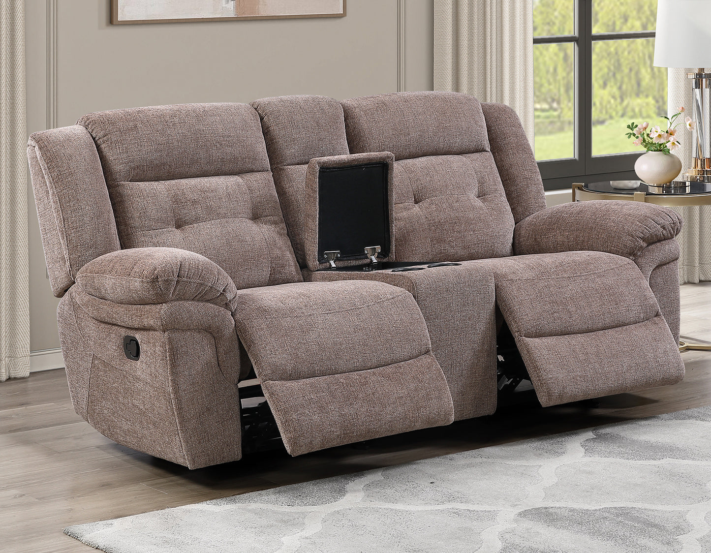 Sydney Manual Reclining

91″ Sofa
91″ Console Loveseat
Recliner