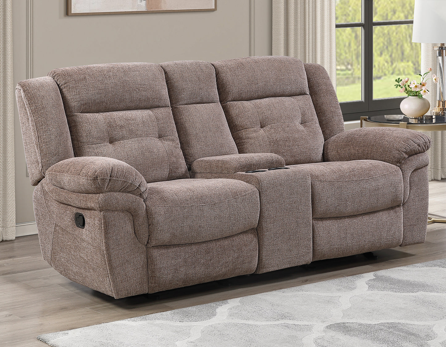 Sydney Manual Reclining

91″ Sofa
91″ Console Loveseat
Recliner