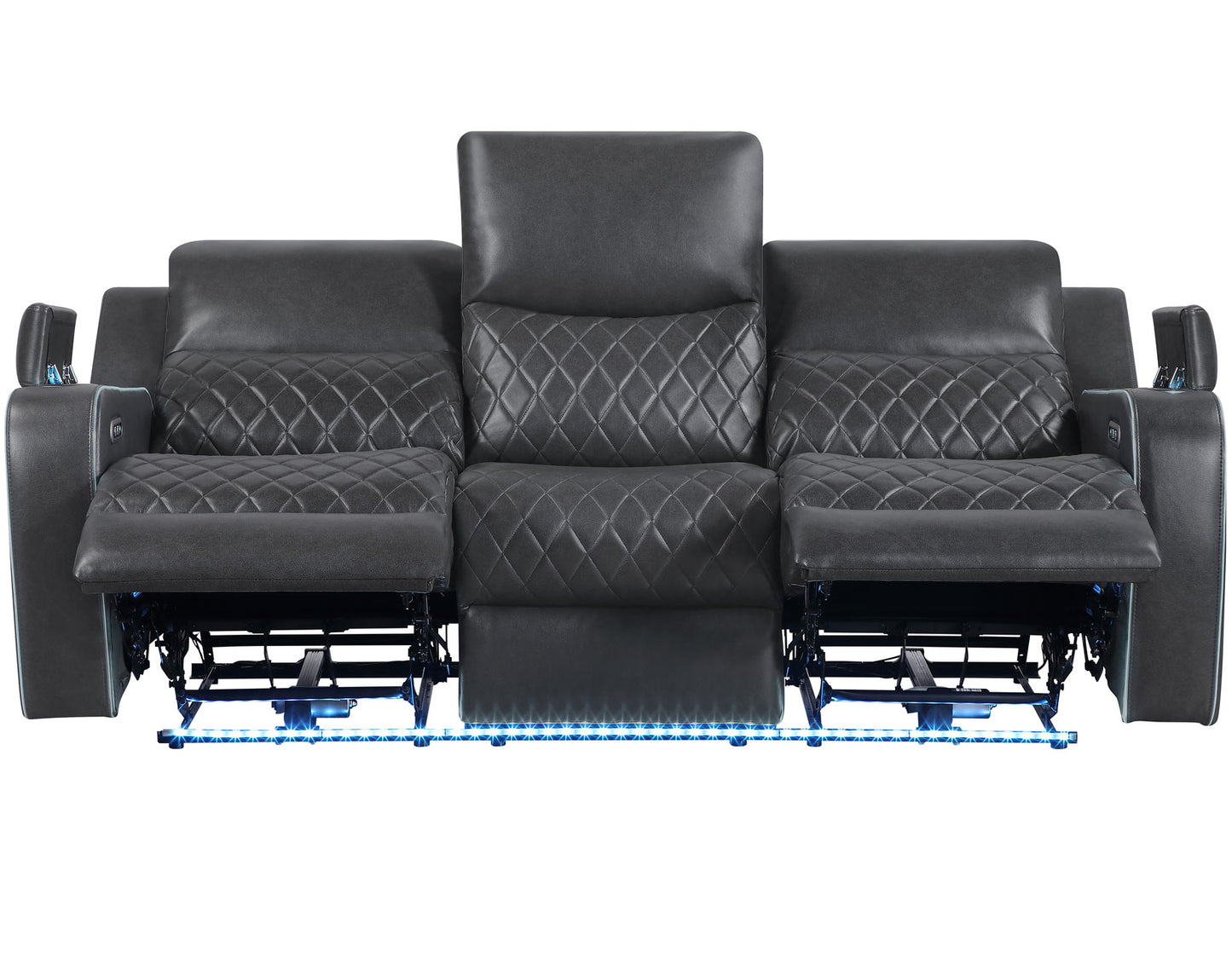 Luna Home Cinema Power Reclining, Charcoal

82″ Sofa
71″ Loveseat Console
Recliner