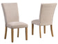 Artemis Side Chair, Beige Chenille