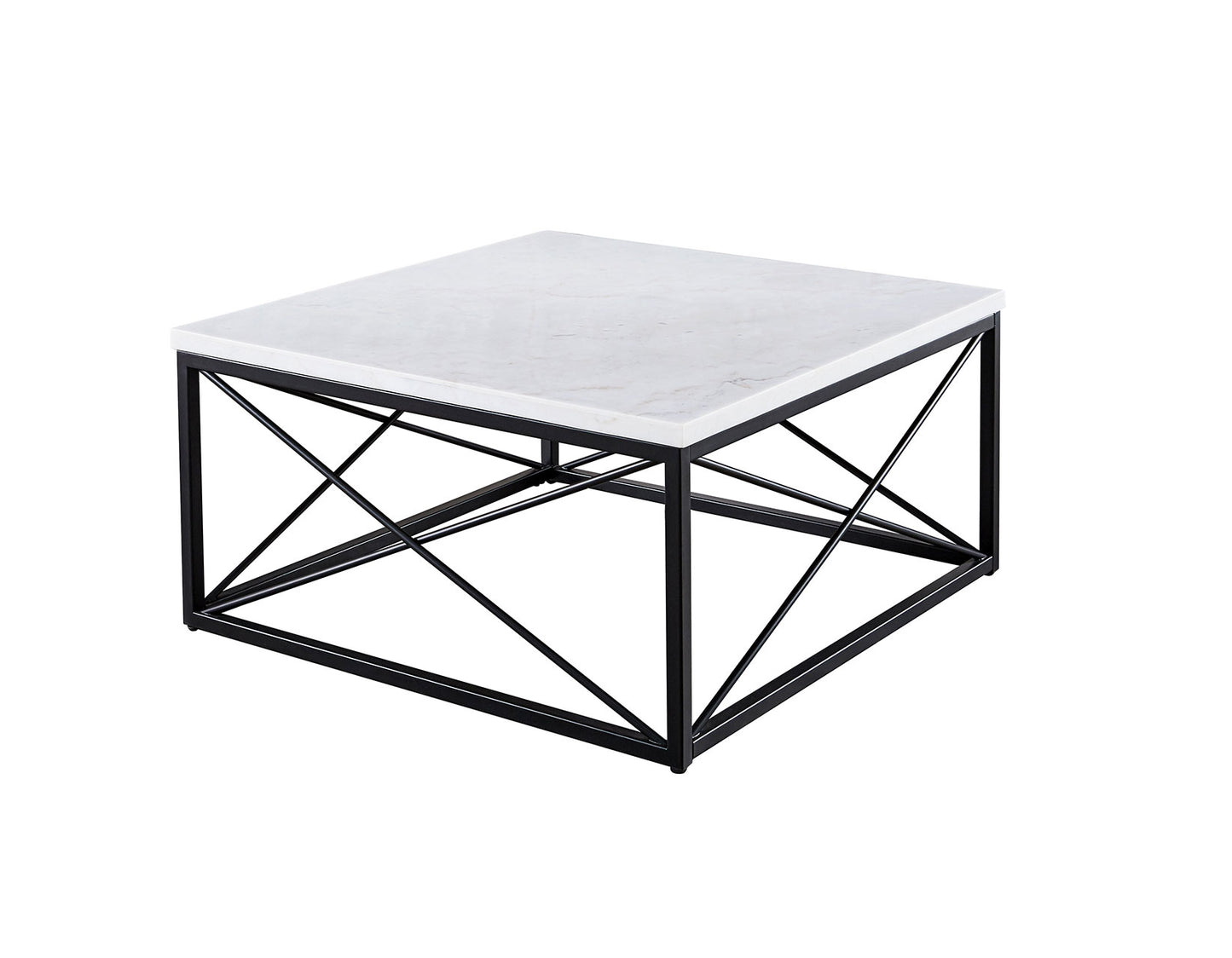 Skyler, Cocktail Table, White Marble Top