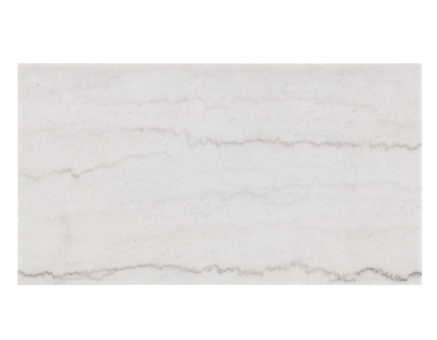 Vida, Cocktail Table, White Marble Top, Castered, Black