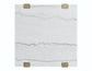 Perth, End Table, White Marble Top