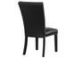 Artemis Side Chair, Black Vegan Leather Cover