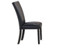 Artemis Side Chair, Black Vegan Leather Cover
