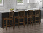 Joplin Solid Wood 24″ Farmhouse Counter Stool, Walnut Finish