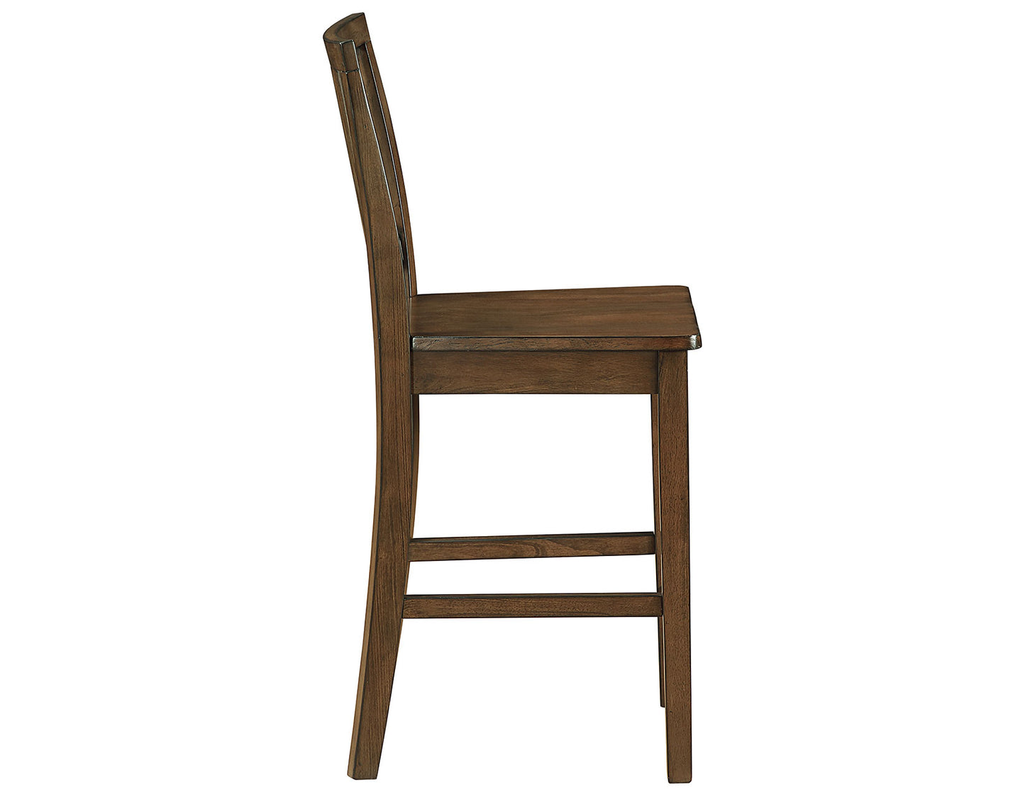 Joplin Solid Wood 24″ Farmhouse Counter Stool, Walnut Finish