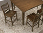 Joplin Solid Wood 24″ Farmhouse Counter Stool, Walnut Finish