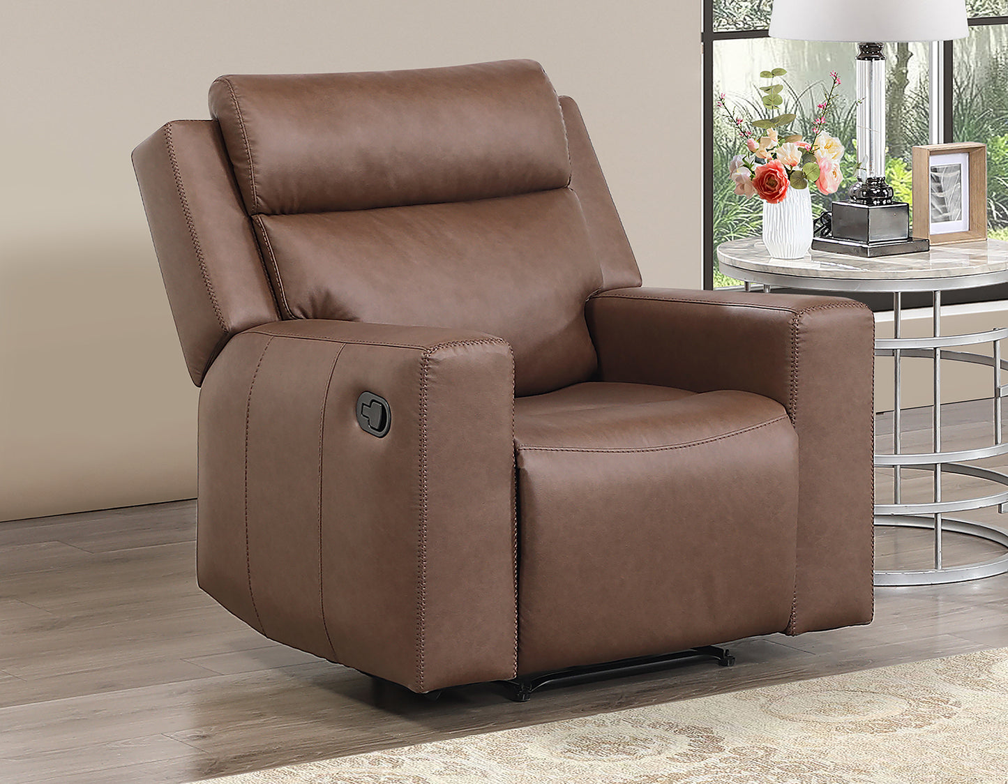 Barron Recliner, Manual, Brown