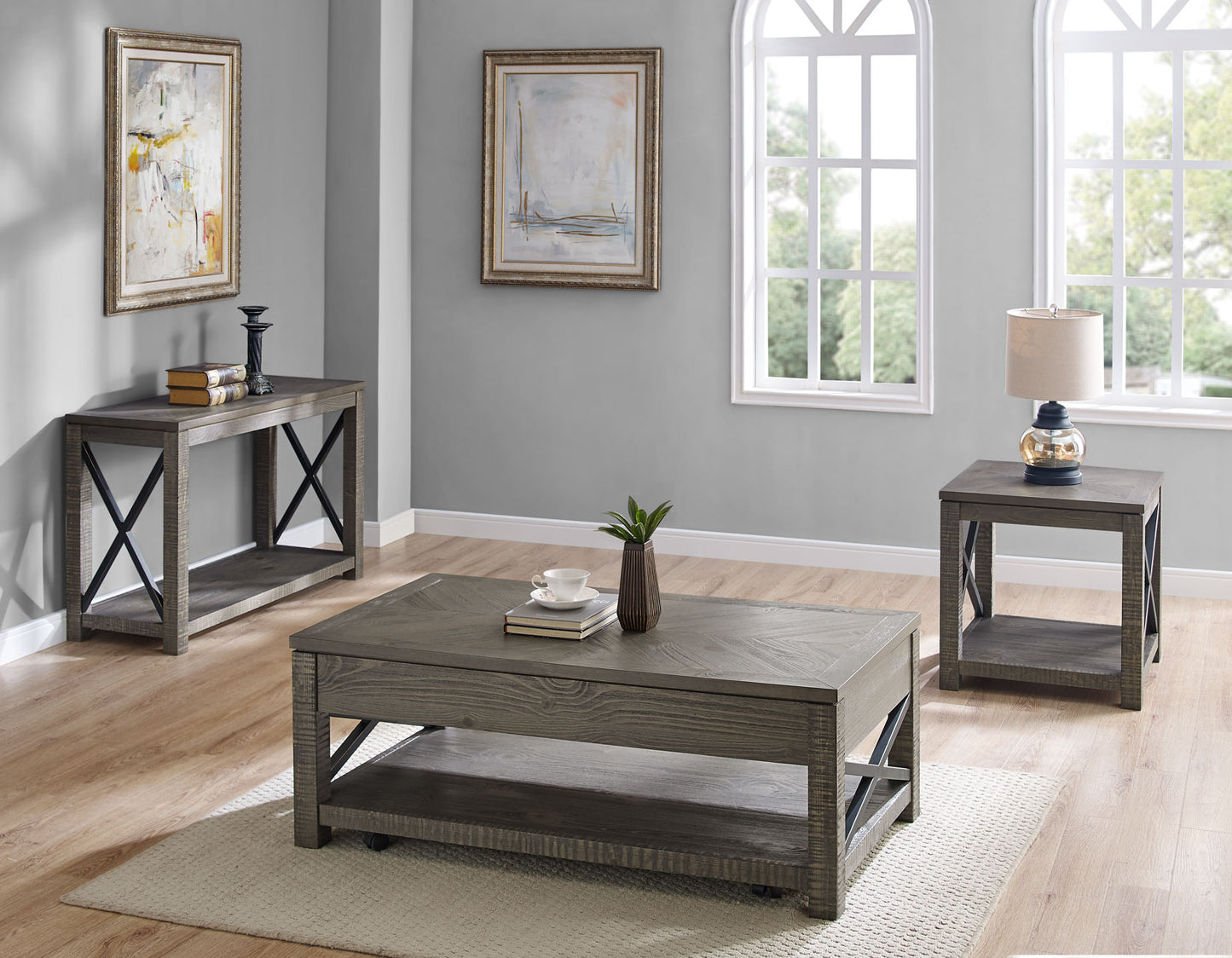 Dexter, Lift-Top Cocktail Table, Castered