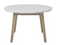 Vida 48″ Round White Marble Dining Table