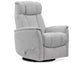 Saxton Manual Swivel Glider Recliner, Gray