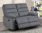 Cozy Loveseat, Manual Reclining, Gray