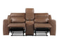 Barron Console Loveseat, Manual Reclining, Brown