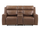 Barron Console Loveseat, Manual Reclining, Brown