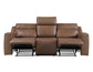 Barron Sofa, Manual Reclining, Brown