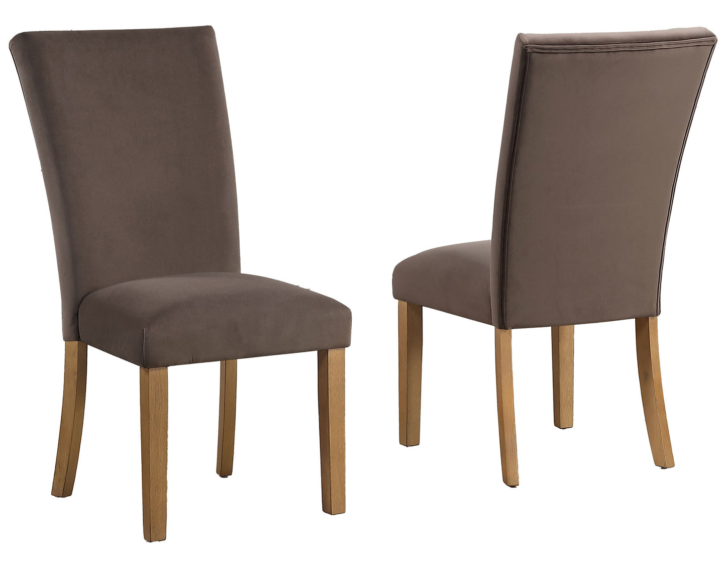 Artemis Side Chair, Brown Velvet