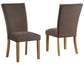 Artemis Side Chair, Brown Velvet