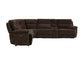 Gatlin Dual-Power Brown Fabric 6-Piece Modular Reclining Sectional
