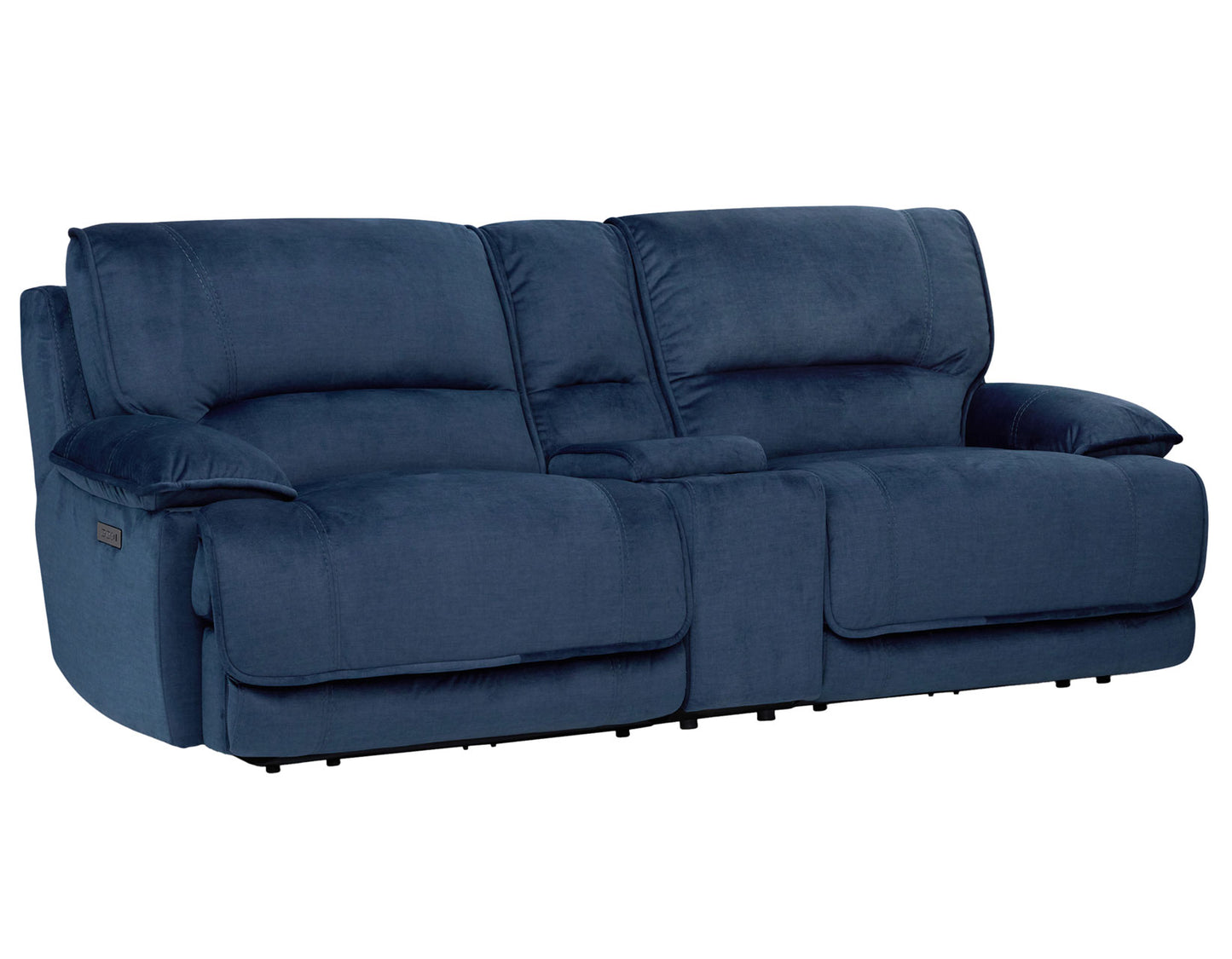Olsen Console Loveseat, Dual-Power Zero-Gravity Modular Reclining, Indigo