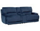 Olsen Console Loveseat, Dual-Power Zero-Gravity Modular Reclining, Indigo