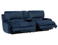 Olsen Console Loveseat, Dual-Power Zero-Gravity Modular Reclining, Indigo