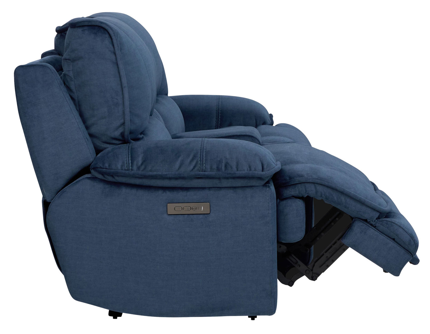 Olsen Console Loveseat, Dual-Power Zero-Gravity Modular Reclining, Indigo