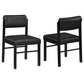 Kehoe Upholstered Dining Side Chair Black (Set of 2)