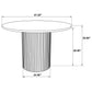 Hamlyn 47-inch Round Wood Dining Room Table Black