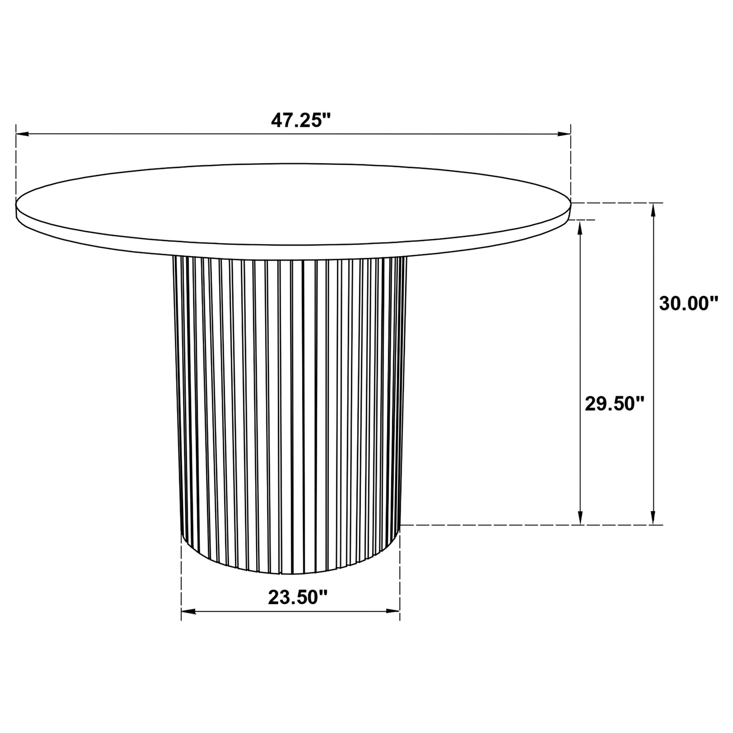 Hamlyn 47-inch Round Wood Dining Room Table Natural Oak